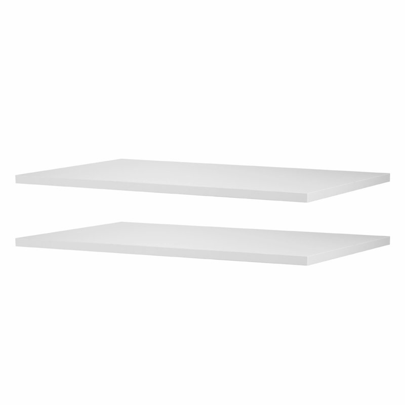 Melamine Shelves, 2 Piece, Wooden Cabinet Shelves Cut to Size for Closet System, Replacement Cabinet Shelf, Versatile Use Wardrobe Board for Closets, Cabinets, or any custom Shelving Needs
