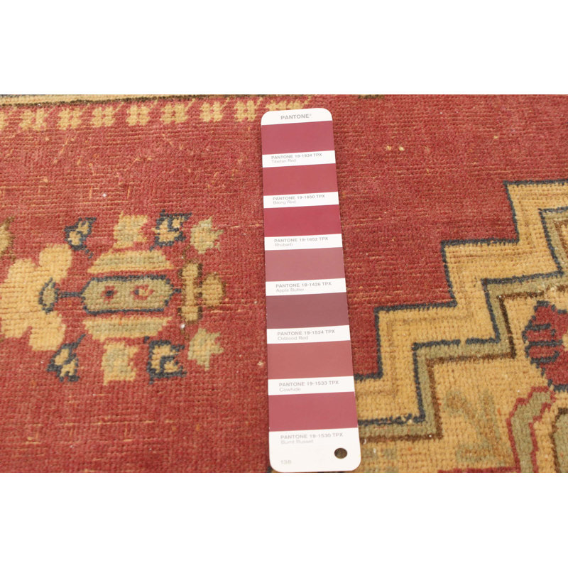 Tapis rouge foncé Antalya 7 pi 1 po x 9 pi 11 po