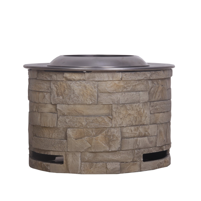 Samson Outdoor Stackstone Smokeless Fire Pit with Adjustable Ventilation