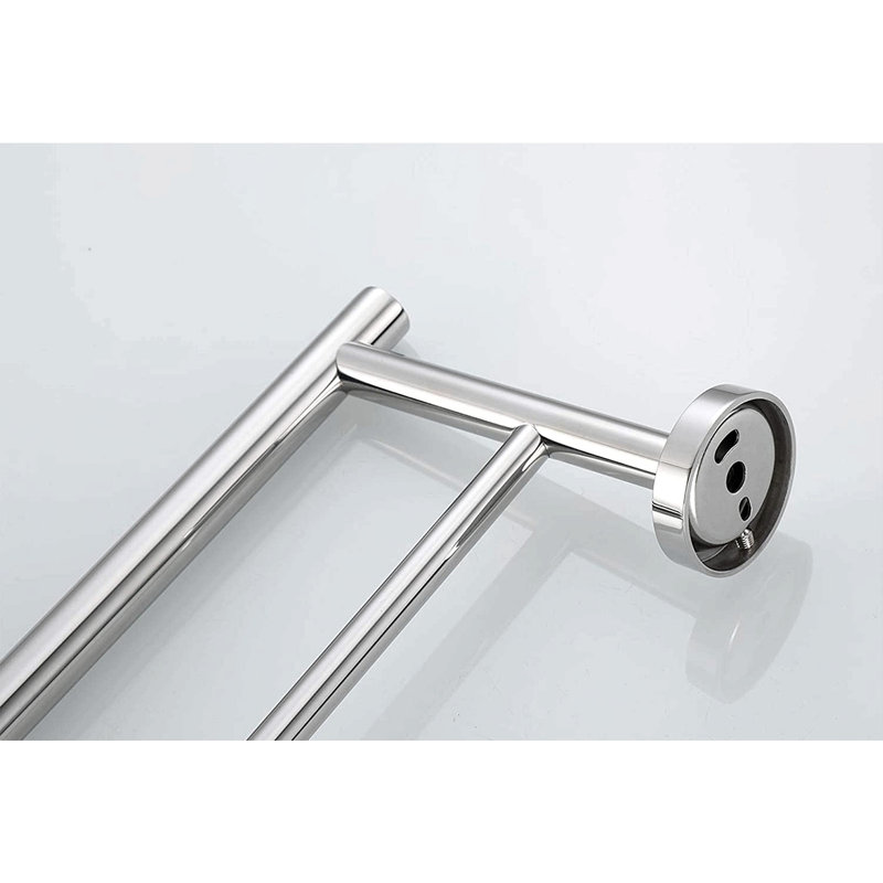 Porte-serviettes mural 23,6 po, Argent argent