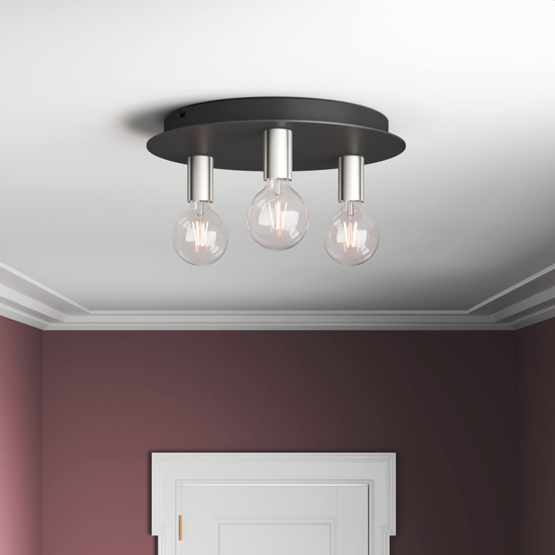 Jada Flush Mount, Black