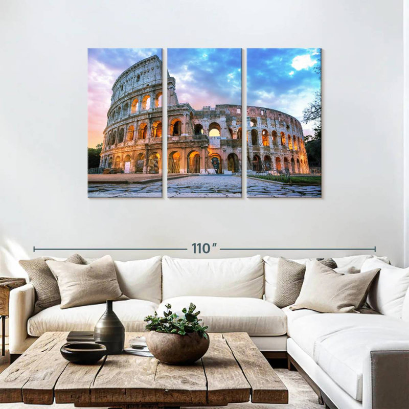 Sebbie Sunlit Roman Colosseum, 48" H x 74" W