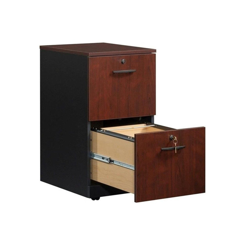 Classeur vertical verrouillable en bois d'ingénierie