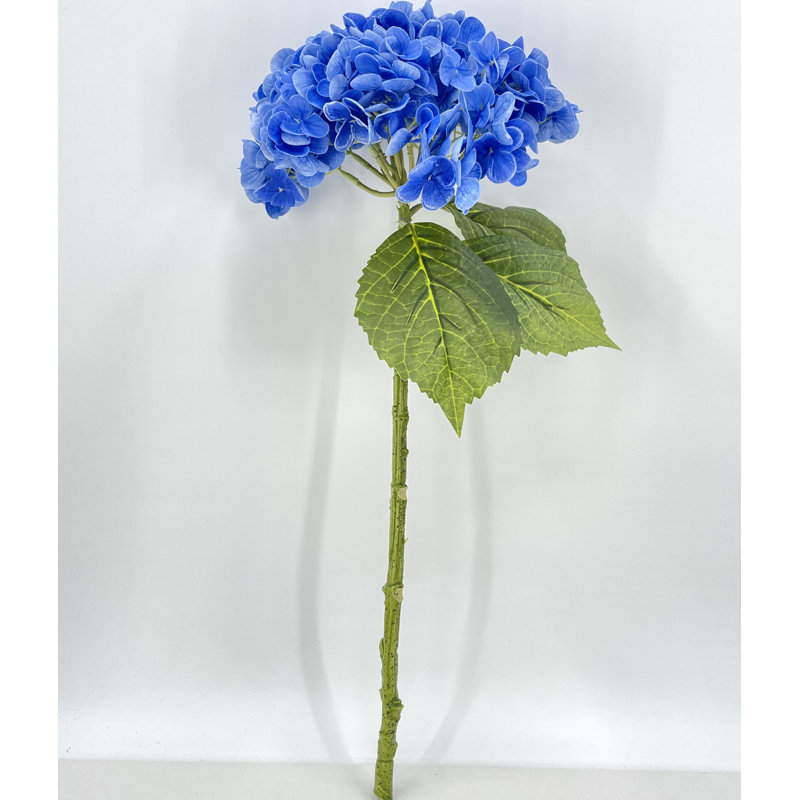 Grand Real Hortensia 1 tige Real Touch, Bleu très foncé