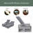 2 Pieces Long Reclining Chaise, Outdoor Wicker Lounge With Armrests, Patio Adjustable Recliner With Soft Removable Cushions, All Weather Rattan Pool Lounge For Poolside & Garden-5005193