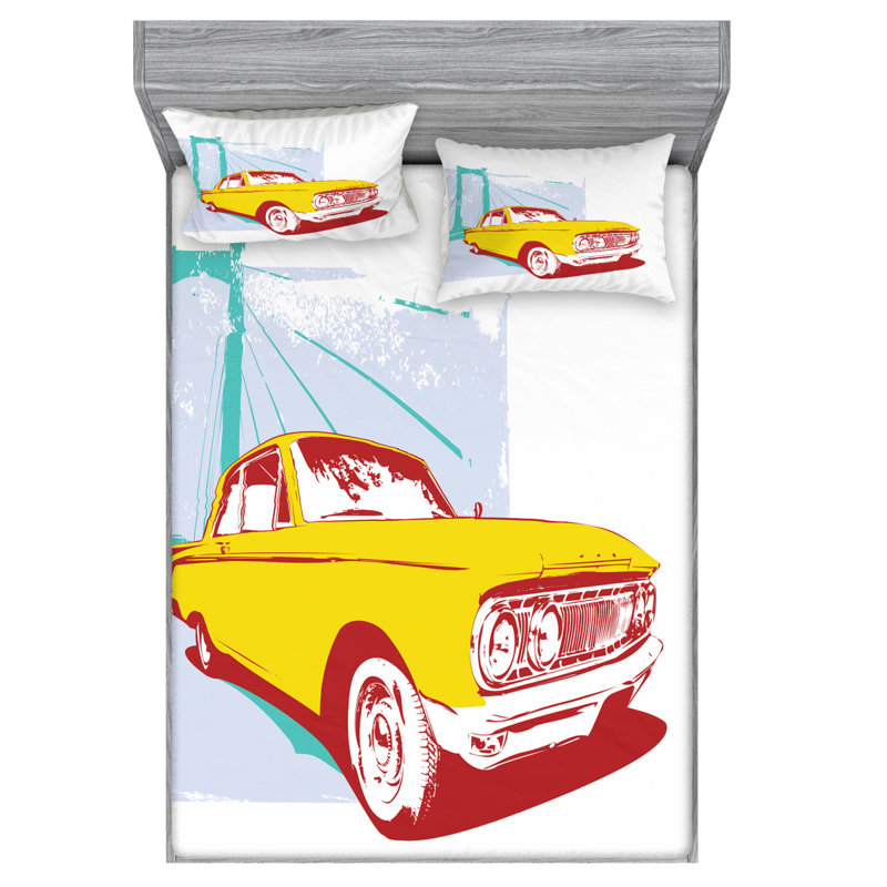 Microfiber Sheet Set, Full Sheet Set with Fitted Sheet