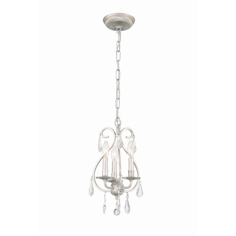 Archivaldo 3 - Light Pendant with Crystal Accents, Nickel