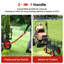 Chariot de jardin robuste en acier - Chariot utilitaire d'une capacité de 1400 lb - Roues tout-terrain de 16 po - Conception 3-en-1 avec côtés en filet amovibles et poignée 2-en-1 - Chariot à benne polyvalente (1400 lb)
