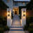 1 - Light 18.12" Iron Wall Light With Dusk To Dawn And Motion Sensor