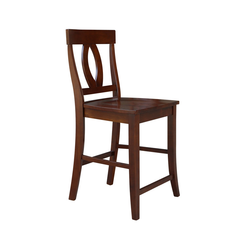 Tabouret de bar et de comptoir Guzik, Espresso, Tabouret de comptoir (assise de 24 po de hauteur)
