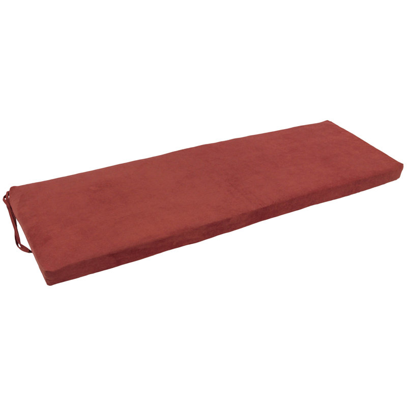 Outdoor 3'' Bench Seat Cushion, Red Wine