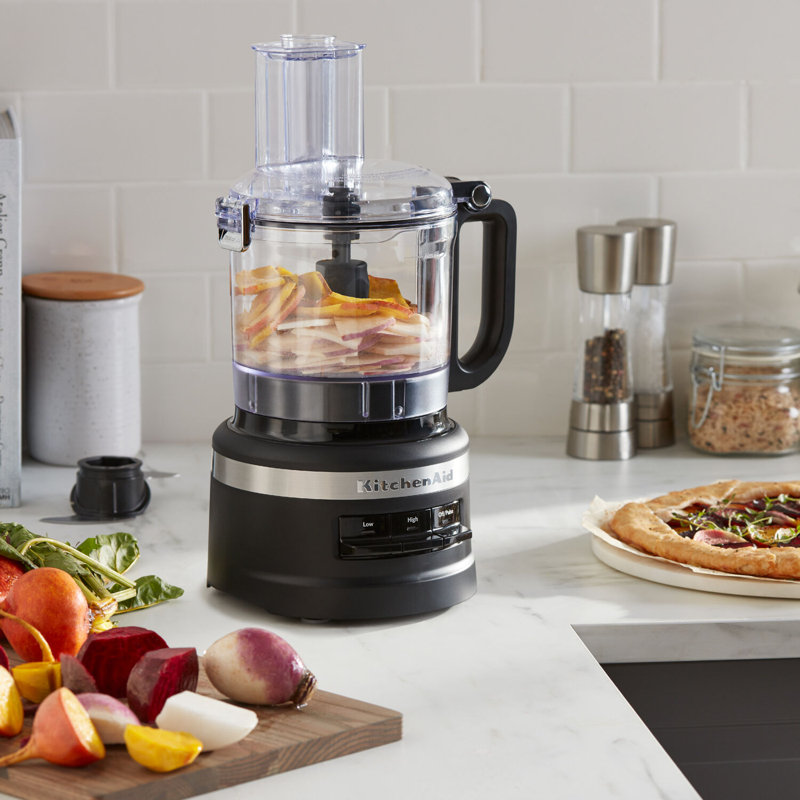 Robot culinaire 7 tasses KitchenAid®, Noir mat