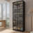 Display cabinet With  Glass Doors and LED lights-447915861