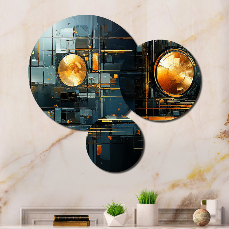 Abstract Wall Decor on Metal