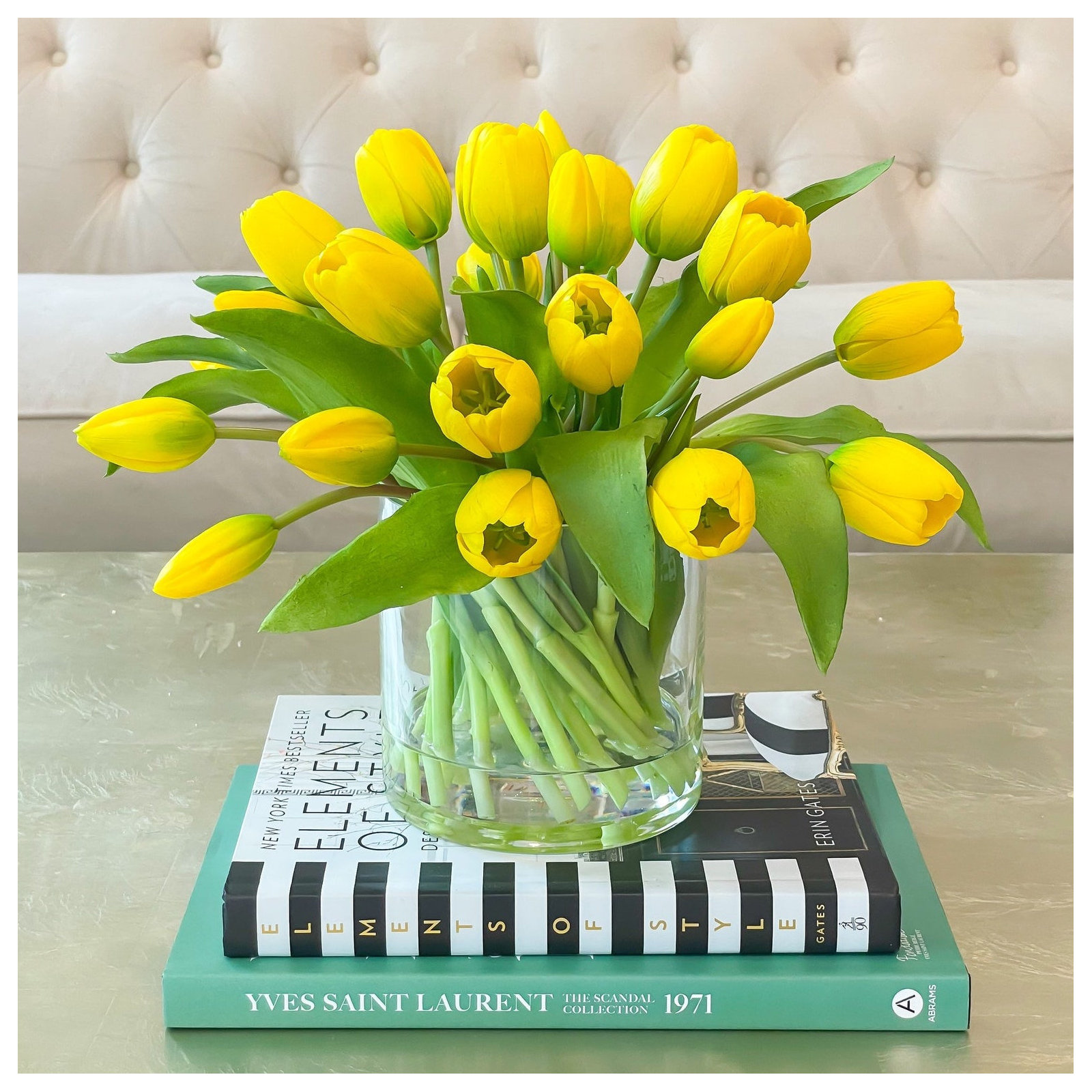 Tulips in Vase, Yellow