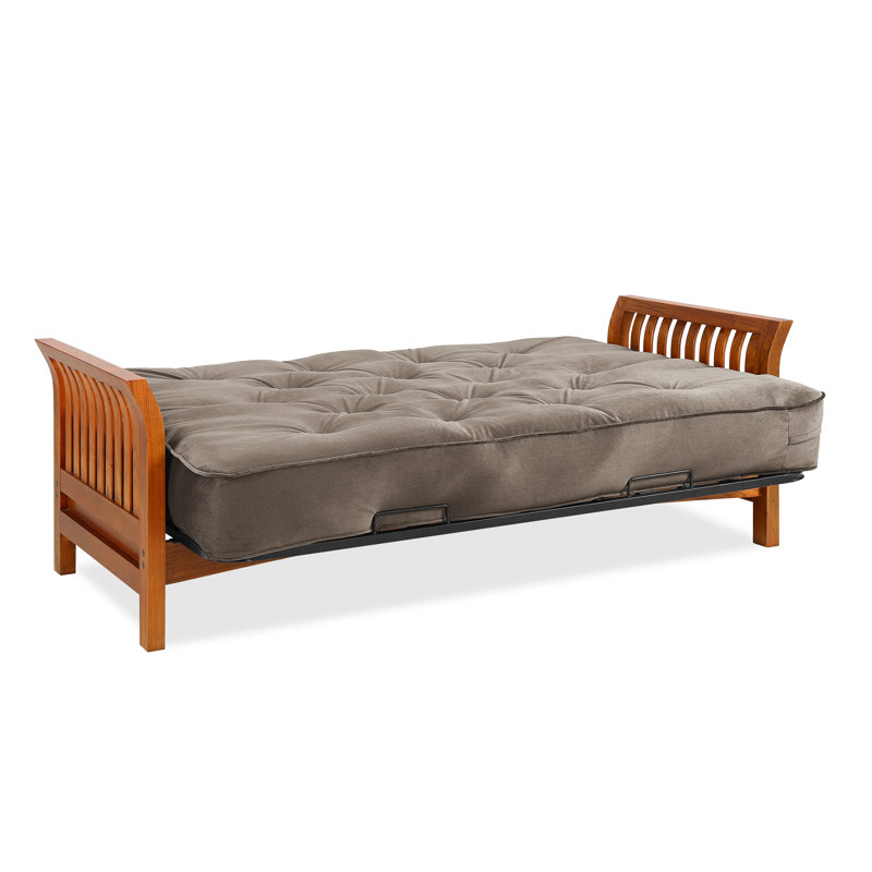 Futon avec matelas Boston, Cendré