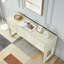 Console sculptée avec 3 tiroirs à fermeture en douceur-545448688