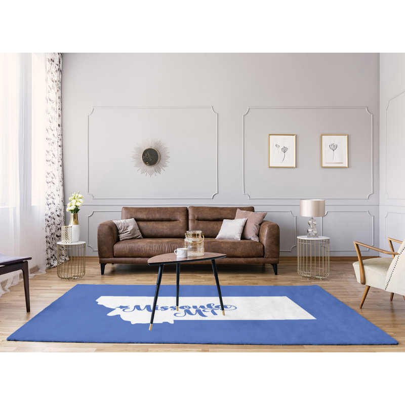 Tapis en poly-chenille missoula montana, Rectangle 9 pi x 12 pi
