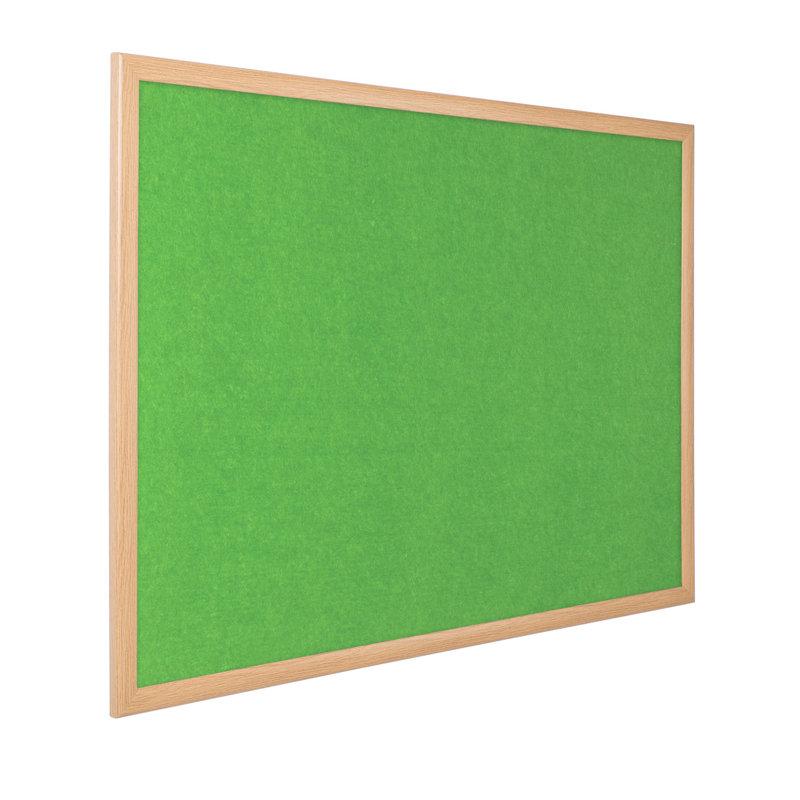 Wall Mounted Bulletin Board, 60cm H x 90cm W, Apple Green
