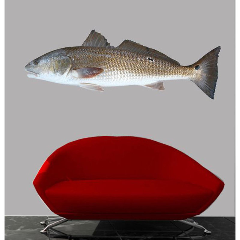 Adhésif décoratif poisson I, H 12,5 po x l 36 po