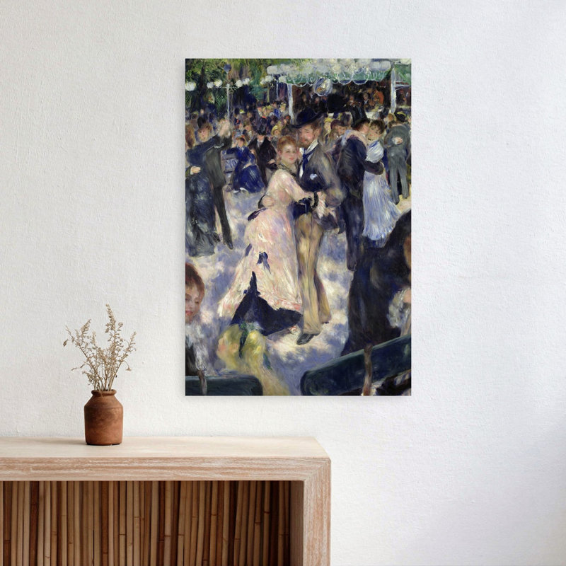 Bal au Moulin de la Galette, 1876 - Estampe d'art mural contemporain abstrait, 24" H x 16" W