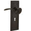 Mission Plate Single Dummy with Decorative Keyhole and Manor Lever-1638504584-1638504590
