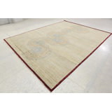 Contemporary One-of-a-Kind Rectangle 8' X 10'4" Hand Knotted Area Rug