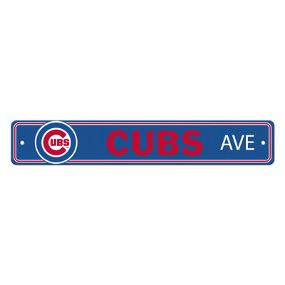 Logo Brands Chicago Cubs-street Sign In Royal