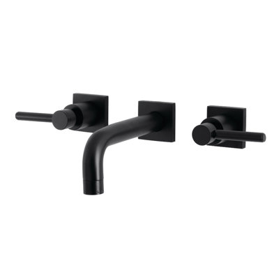 Kingston Brass Concord Two-Handle 3-Hole Wall Mount Bathroom Faucet