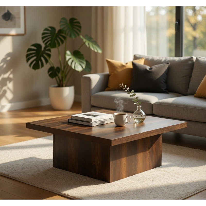 Table basse Darla, Dark Pine Brown