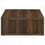 Table basse carrée en pin d'ingénierie foncé-703392651