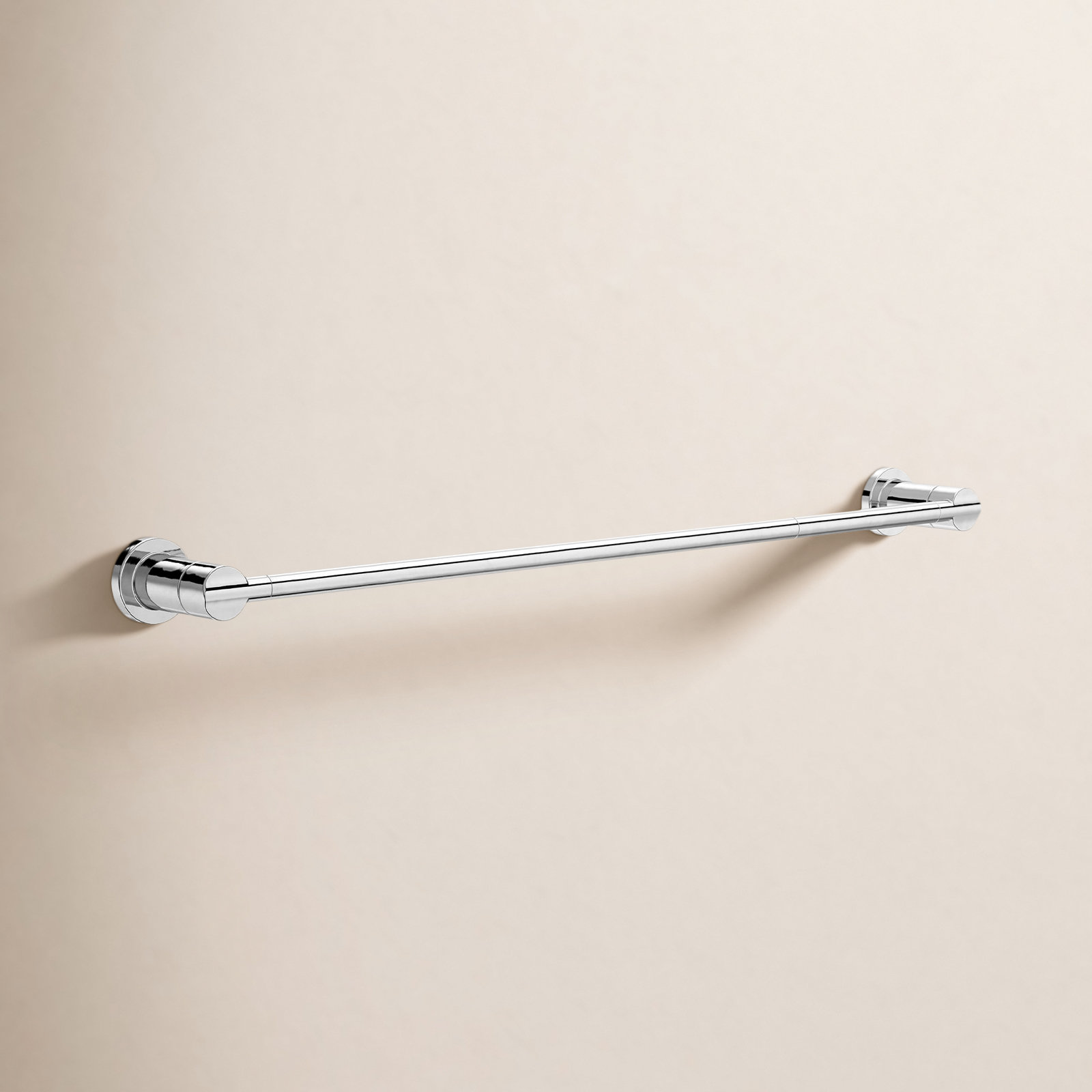 Nicoli 18" Towel Bar with Extender, Polished Chrome