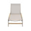Chaise longue d'extérieur Hargrove Aluminun, siège extérieur en filet, 1 pièce