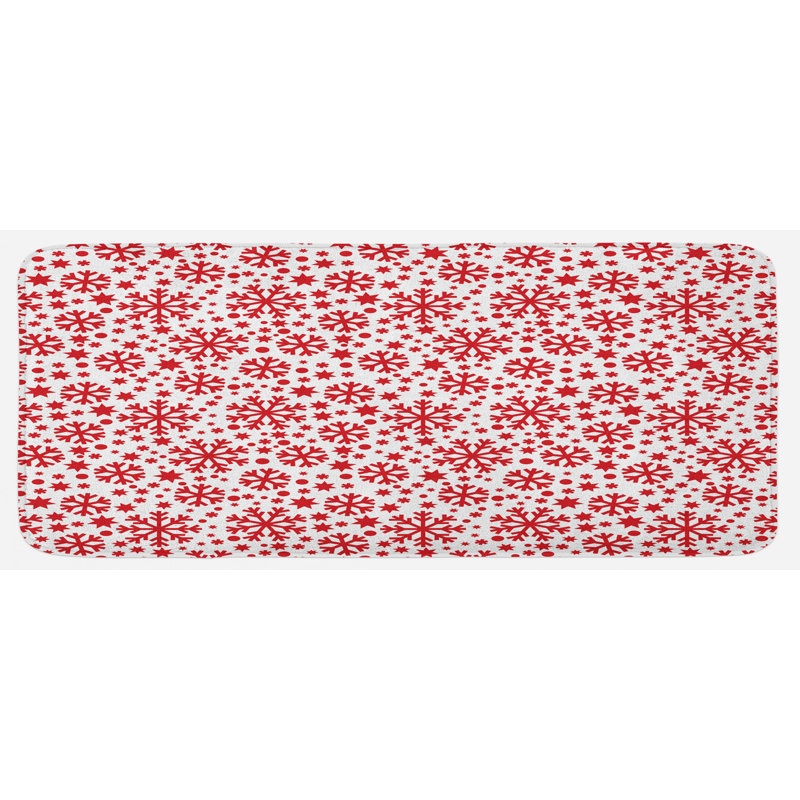 Tapis de cuisine flocon de neige