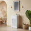 Meuble-lavabo simple autoportant de 18 po avec plateau entièrement assemblé