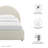 Resort Performance Velvet Arched Round Platform Bed-101181359-101181363
