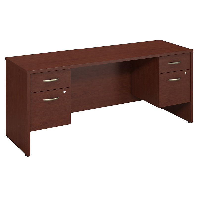 Ringold Executive Desk, Mahogany, 30" H x 72" W x 24" D