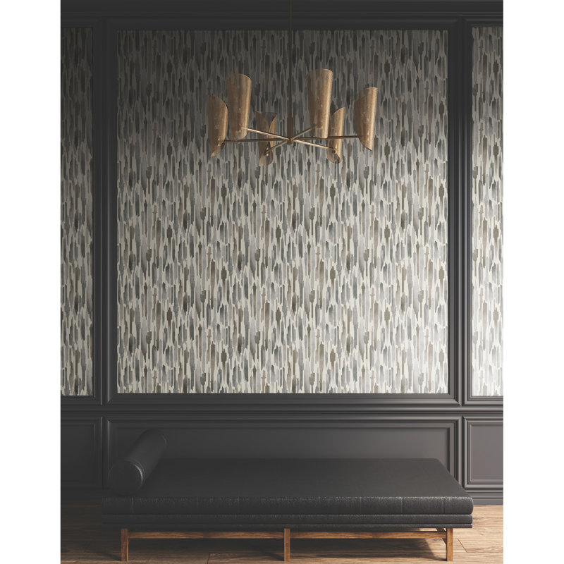 Pluie Wallpaper Roll, Charcoal