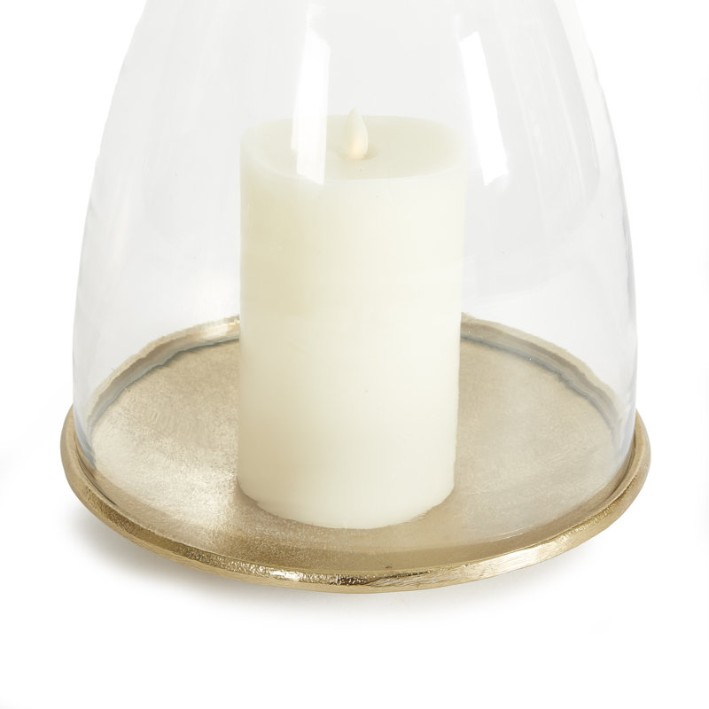 Florence 12" Tabletop Hurricane, 12" H x 10" W x 10" D 