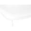 Chaise de bureau blanche en similicuir avec structure rembourrée