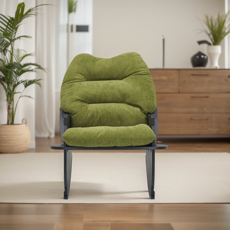 Chaise berçante capitonnée l 30 po, Vert