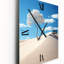 Arbre sur dune blanche Solitude I - Horloge murale moderne bord de mer-1558933022