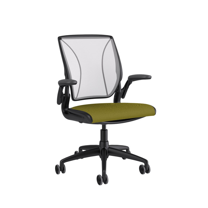 Mesh Task Chair, Black, Pinstripe/White, Pinstripe/White