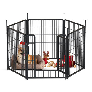  6-Panel Metal Dog Playpen