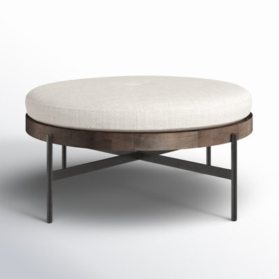 Madeline 39" Round Upholstered Ottoman