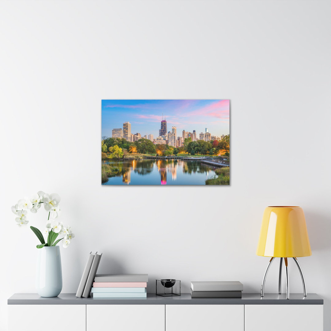 Chicago Daytime Skyline Canvas Artwork Breathtaking Stunning Cityscape