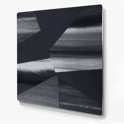 Minimalisme 69, art mural en métal noir
