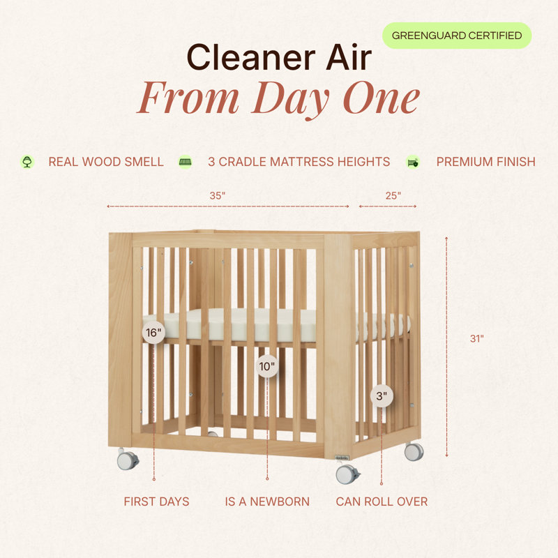 Spirit 8-in-1 Convertible Crib, Natural