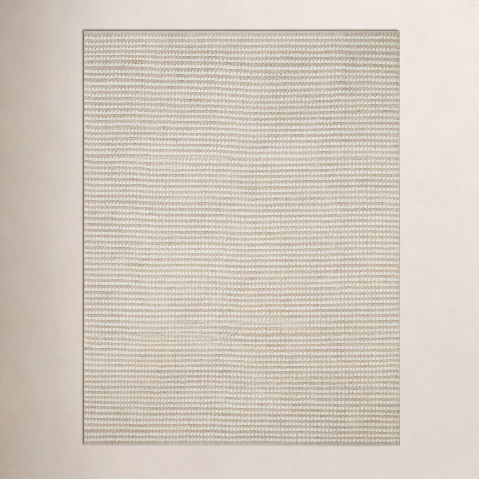 Amber Lewis x Loloi Ojai Ivory Natural Checkered Rug, Runner 2'6" x 7'6"