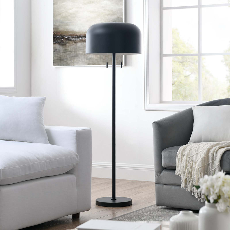 Modway Avenue Floor Lamp, Black